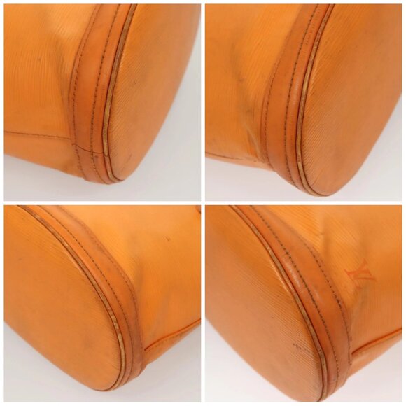 LOUIS VUITTON Epi Bucket PM Shoulder Bag Orange Mandarin M5899H LV Auth MX470 - Picture 14 of 16